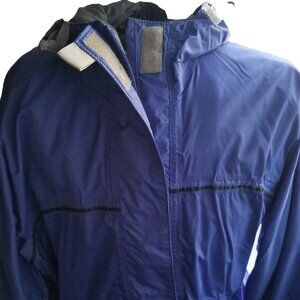 ☔ WOOLRICH Blue Rain Shell Jacket Size LG